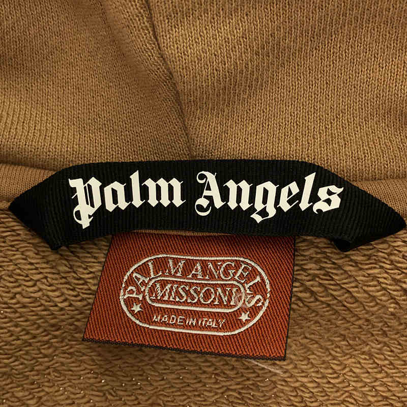 Palm Angels / パームエンジェルス MINDパッチ ニット切替 スウェットパーカー