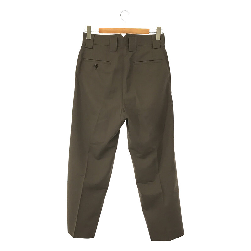 stein / シュタイン DOUBLE WIDE TROUSERS ウールギャバ タック テーパード ダブル ワイド トラウザー パンツ