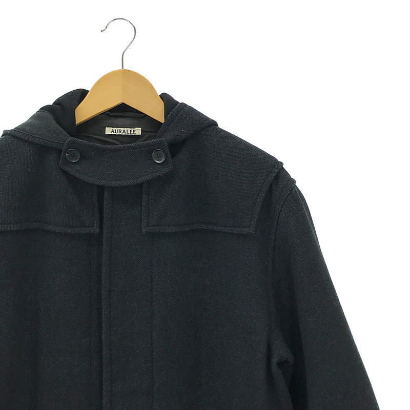 AURALEE / オーラリー WOOL SILK MELTON DUFFLE COAT　ウールシルクメルトン ダッフルコート