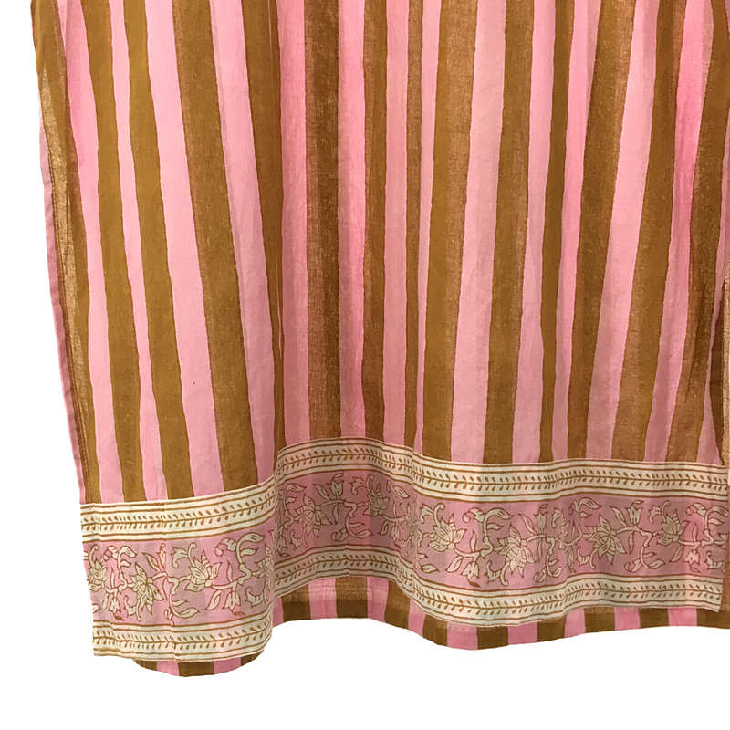 Ron Herman / ロンハーマン × SZ Blockprints エスゼット 別注 Isle Frock Thick Stripe Dress バンドカラー ストライプ ワンピース