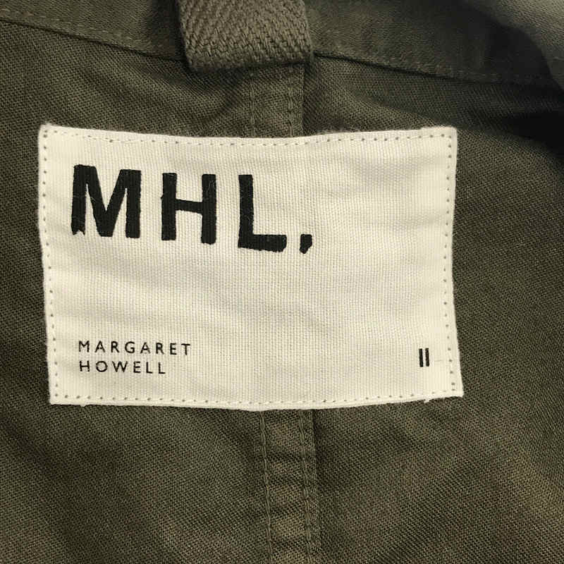 MHL. / エムエイチエル マーガレットハウエル LIGHT COTTON MOLESKIN コットン プルオーバー ロング ドレス ワンピース