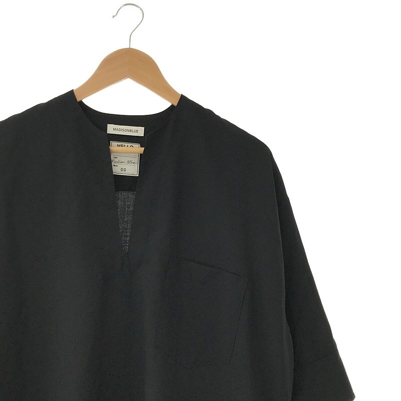 MADISON BLUE / マディソンブルー ×eclat エクラ / NO COLLAR VOLUME OP W TROPICAL トロピカルウール ワンピース