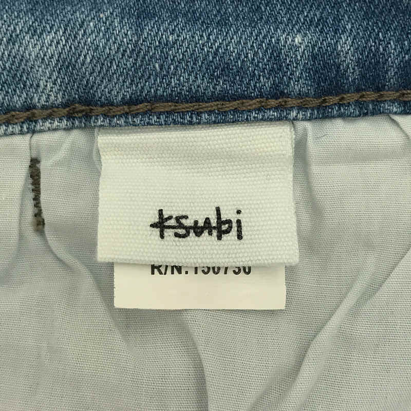 ksubi / スビ ユーズド加工 プリント スリムデニムパンツ