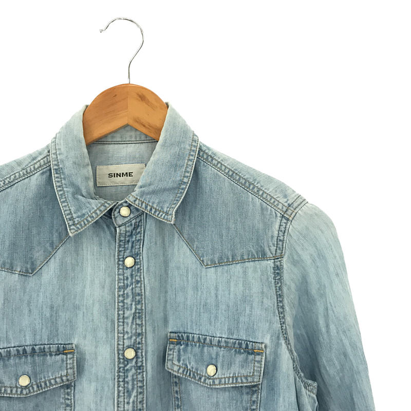 SINME / シンメ デニムウエスタンシャツ