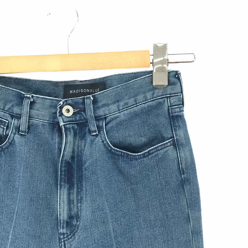 HIGH WAIST FLARE DENIM ハイウエスト フレアデニムパンツMADISON BLUE / マディソンブルー