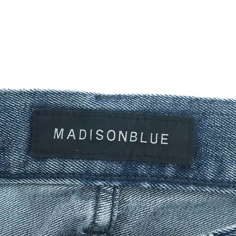 HIGH WAIST FLARE DENIM ハイウエスト フレアデニムパンツMADISON BLUE / マディソンブルー