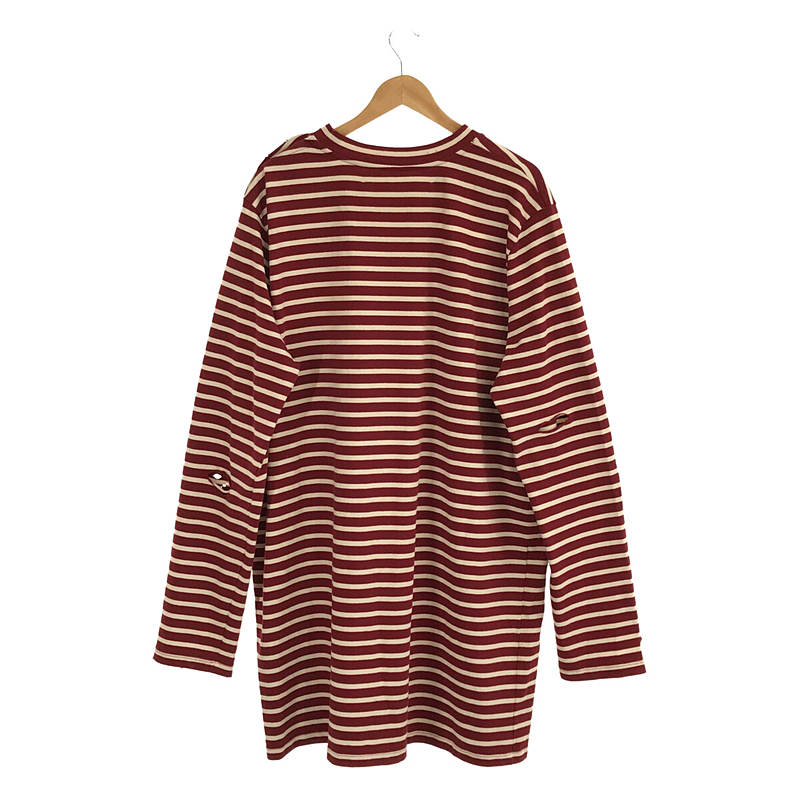 COOL T.M / クールティーエム SAILOR OVERSIZE SWEATER ダメージ加工ボーダーカットソー