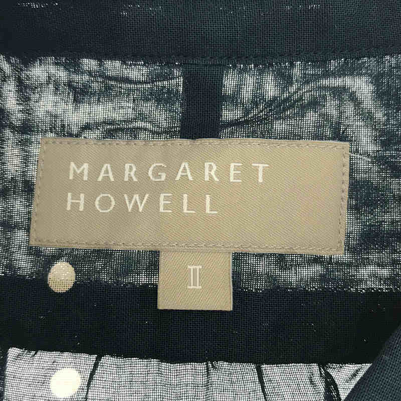 MARGARET HOWELL / マーガレットハウエル コットンシアー ドット 半袖シャツ ブラウス