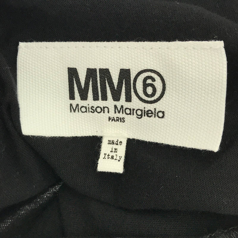 MM6 Maison Margiela / エムエムシックス メゾンマルジェラ コットン クルーネック バックプリント ロゴ ビッグシルエット Tシャツ カットソー