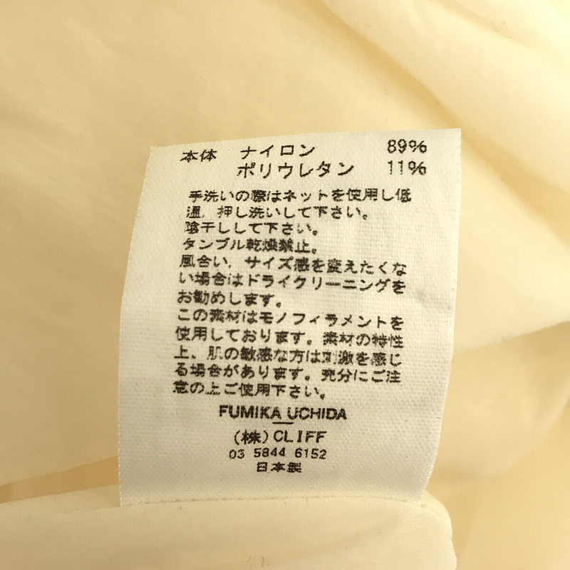 stretch taffeta layered dress ストレッチタフタ レイヤードドレス ワンピースFUMIKA UCHIDA / フミカウチダ