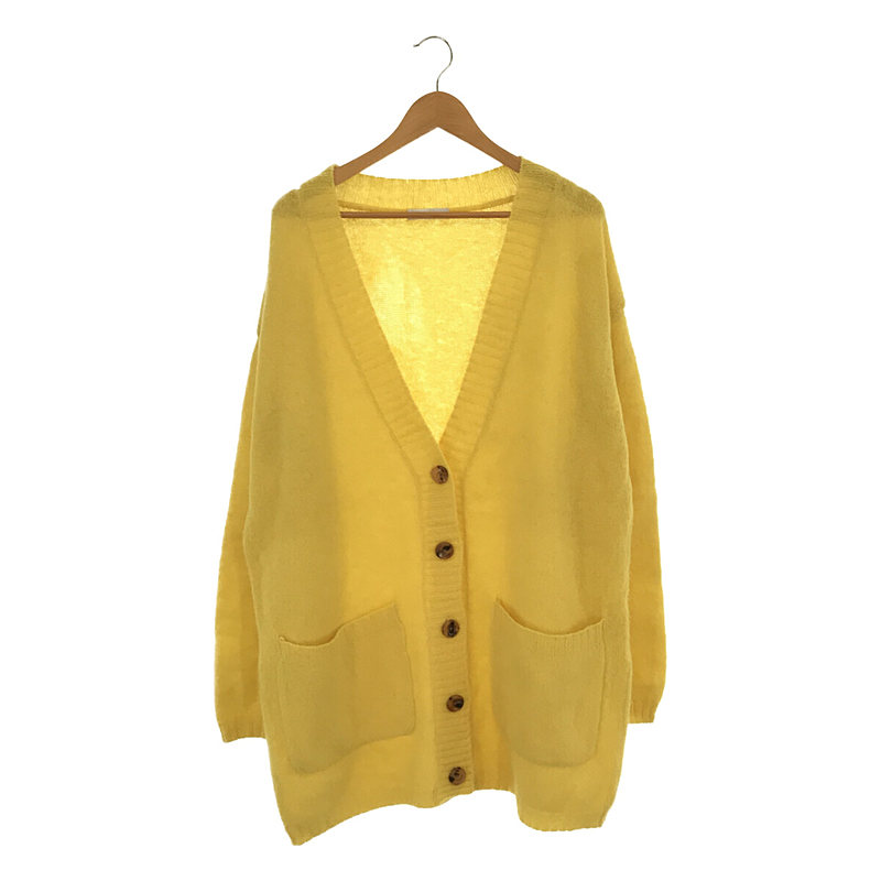 SHAGGY BIG CARDIGAN ウール ロング ニット シャギービッグカーディガン