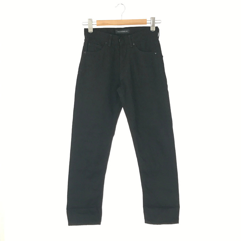 SERUBITCHI JQ STRAIGHT DENIM BLACK セルビッチジャガード デニムパンツ