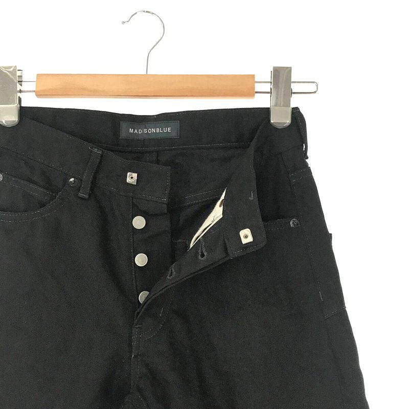 MADISON BLUE / マディソンブルー SERUBITCHI JQ STRAIGHT DENIM BLACK セルビッチジャガード デニムパンツ