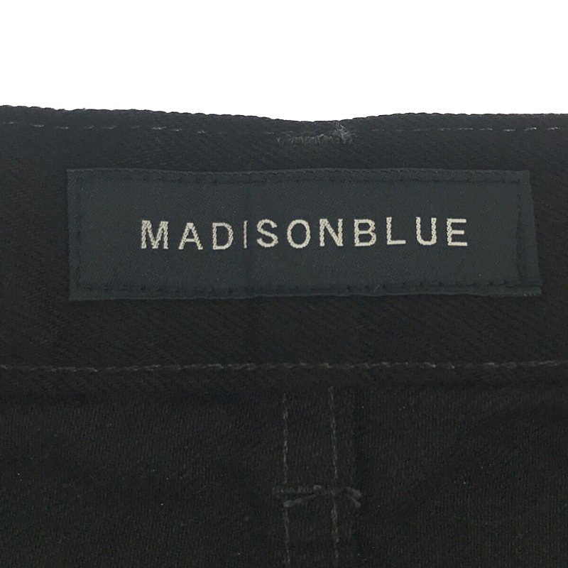 MADISON BLUE / マディソンブルー SERUBITCHI JQ STRAIGHT DENIM BLACK セルビッチジャガード デニムパンツ