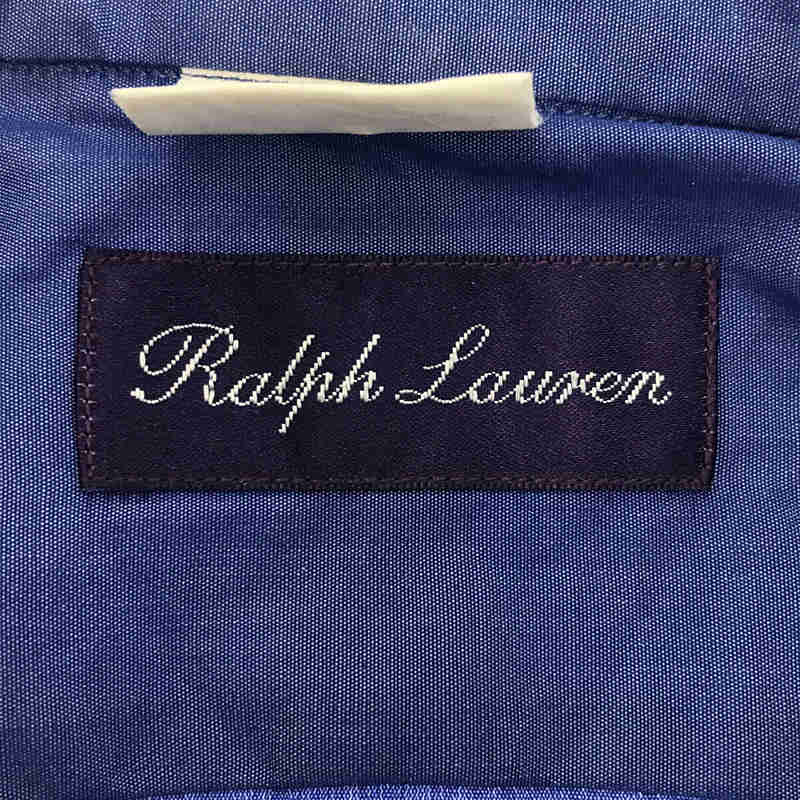 RALPH LAUREN PURPLE LABEL / ラルフ ローレン パープルレーベル ダブルカフス ワイドカラー シャンブレーシャツ カフスボタン付