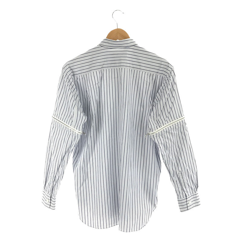 COMME des GARCONS SHIRT / コムデギャルソンシャツ STRIPE ZIPPER ON L/S SHIRT ストライプ ジップ シャツ