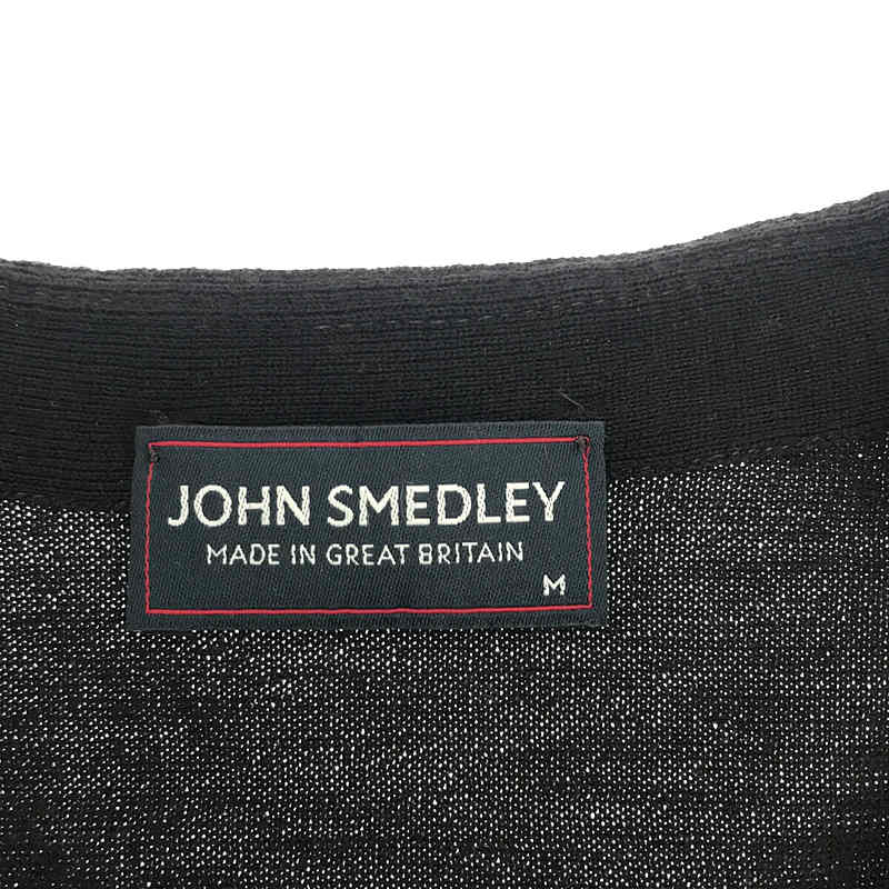 JOHN SMEDLEY / ジョンスメドレー ウール Vネック ハイゲージ ニット カーディガン