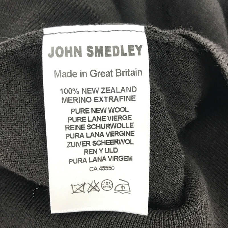 JOHN SMEDLEY / ジョンスメドレー ウール Vネック ハイゲージ ニット カーディガン