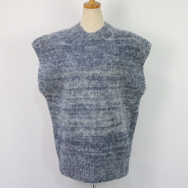 緑林シリーズ AURALEE オーラリー WOOL ALPACA FELT KNIT VEST | www