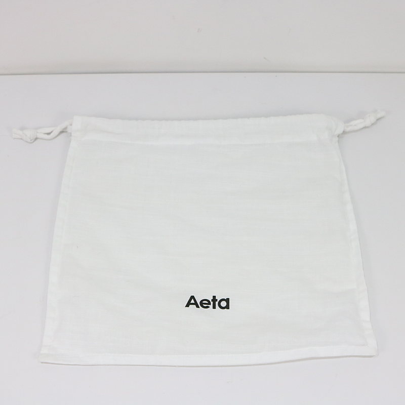 aeta / アエタ レザー巾着バッグ