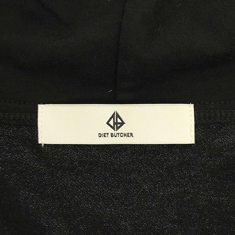 DIET BUTCHER SLIM SKIN / ダイエットブッチャースリムスキン チェーン 変形スリーブ パーカ