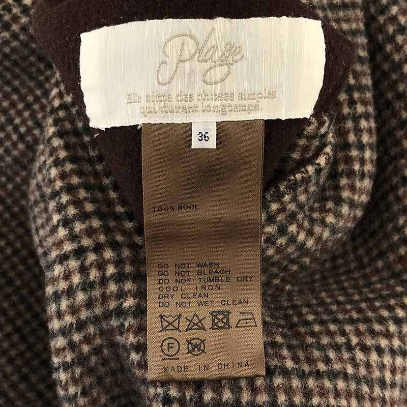 Plage / プラージュ リバーシブル ハミルトンチェック テーラードコート