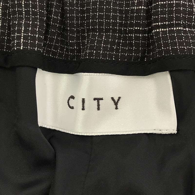 CITY / シティ CHECK WIDE TAPERED PANTS チェック ワイド テーパードパンツ