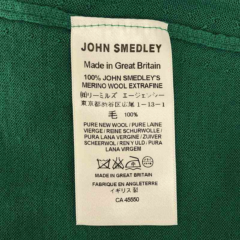 JOHN SMEDLEY / ジョンスメドレー メリノウール ハイゲージ クルーネック ニットカーディガン