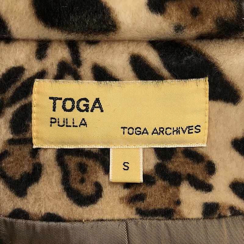 TOGA PULLA / トーガプルラ レオパード コクーンワンピース