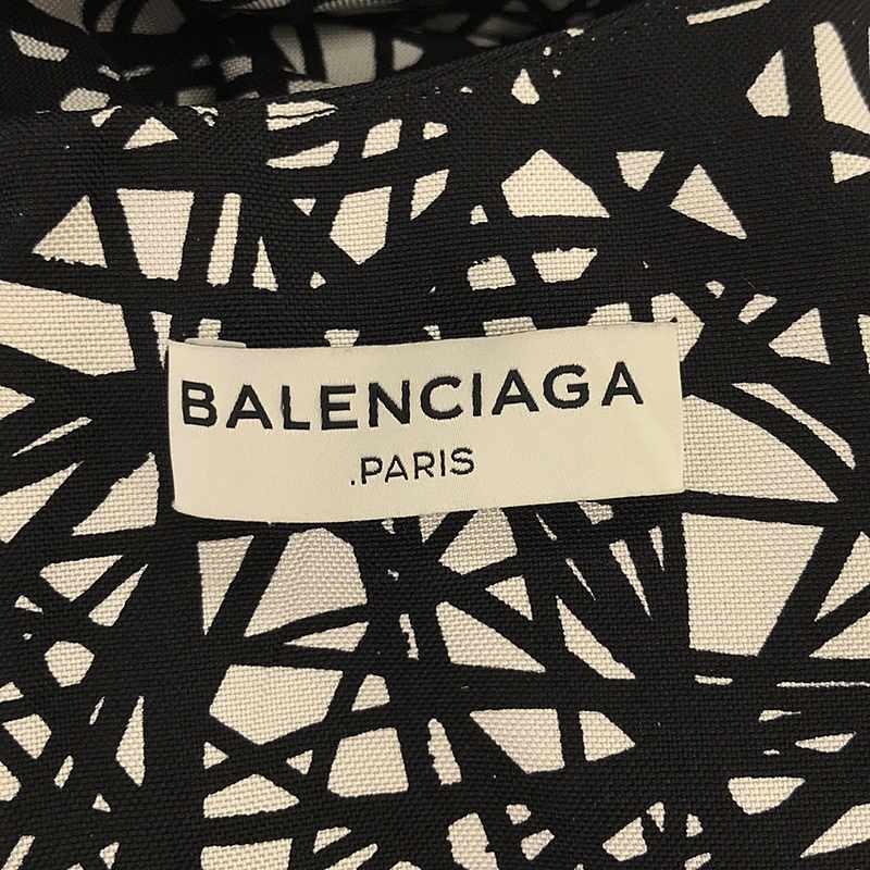 BALENCIAGA / バレンシアガ アブストラクトプリント シルクドレス