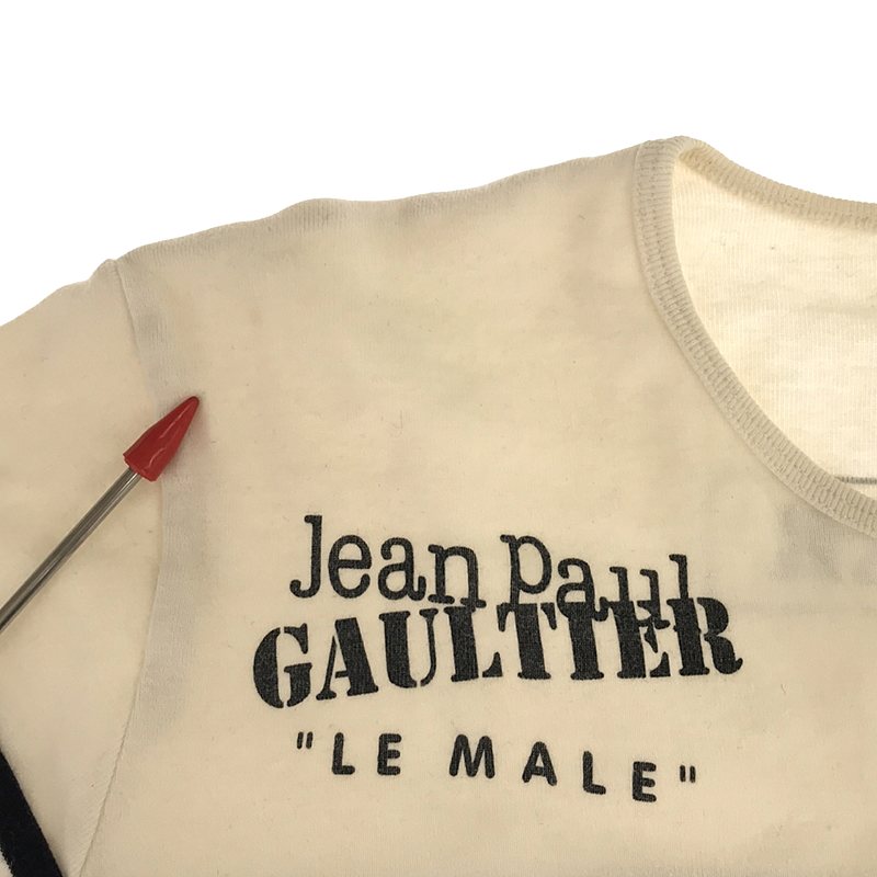 Jean Paul Gaultier / ジャンポール・ゴルチエ 両面プリントロゴ クルーネック カットソー Tシャツ