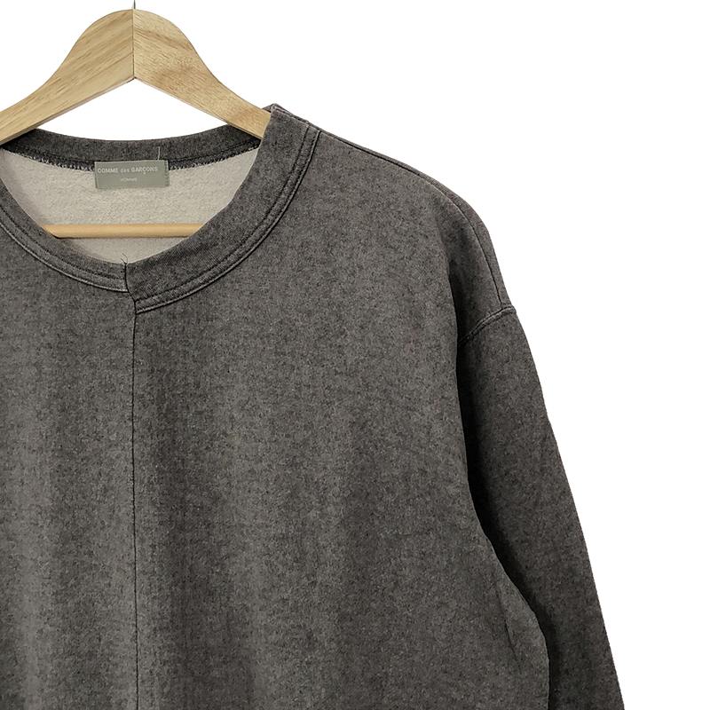 COMME des GARCONS HOMME / コムデギャルソンオム フロント切替 クルーネックスウェット トレーナー