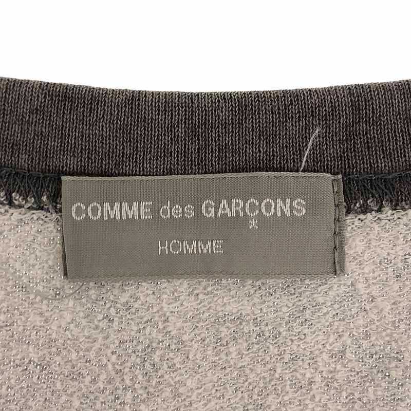 COMME des GARCONS HOMME / コムデギャルソンオム フロント切替 クルーネックスウェット トレーナー
