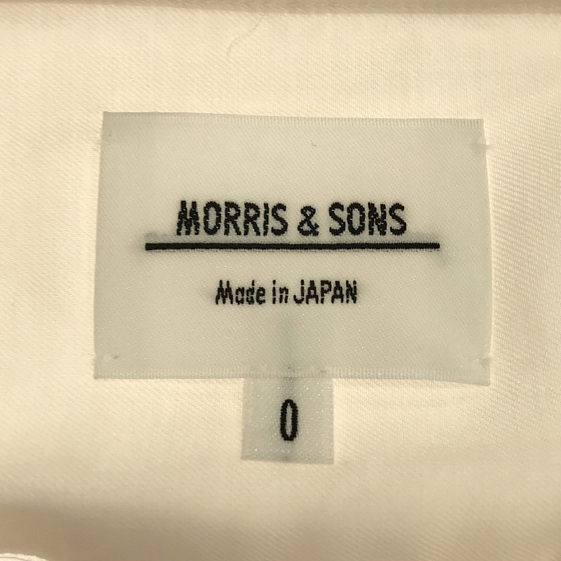 MORRIS&SONS / モリスアンドサンズ コットン  バンドカラーシャツ