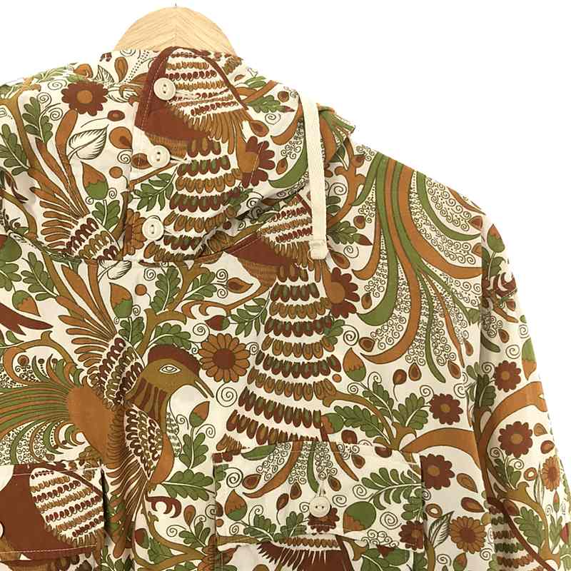 Engineered Garments / エンジニアドガーメンツ Cagoule Shirt - Cotton Peacock Print - / 総柄 カグールシャツ ピーコックプリント アノラックパーカー