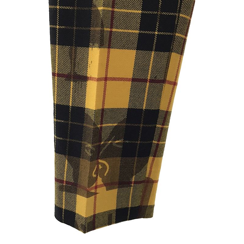 COMME des GARCONS / コムデギャルソン × Alisa Yoffe チェック ウール スラックスパンツ