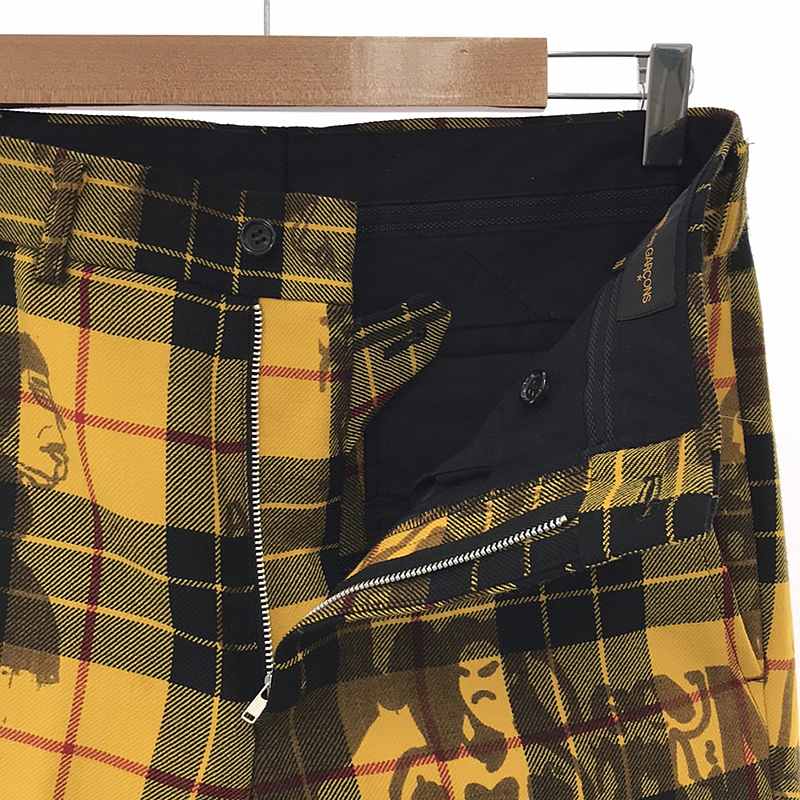 COMME des GARCONS / コムデギャルソン × Alisa Yoffe チェック ウール スラックスパンツ