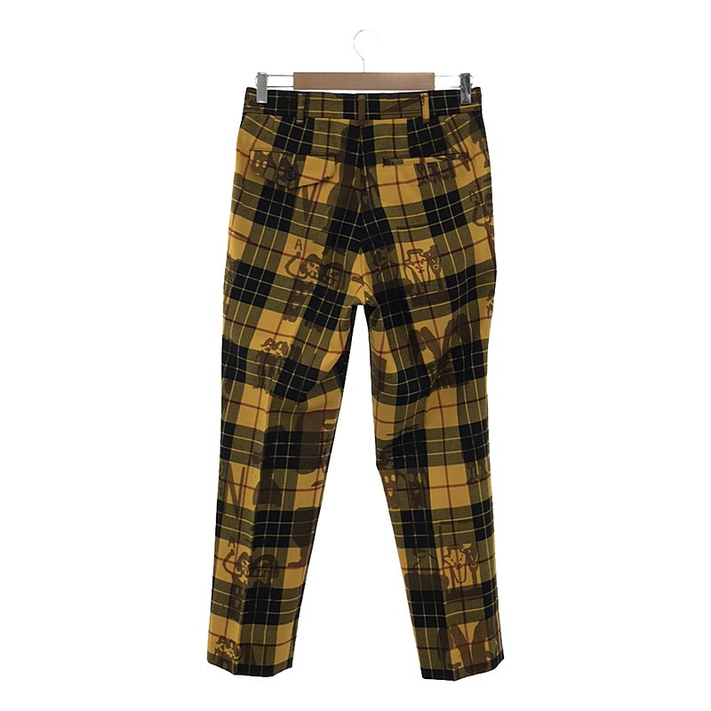 COMME des GARCONS / コムデギャルソン × Alisa Yoffe チェック ウール スラックスパンツ