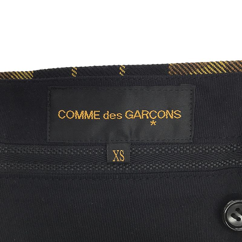 COMME des GARCONS / コムデギャルソン × Alisa Yoffe チェック ウール スラックスパンツ