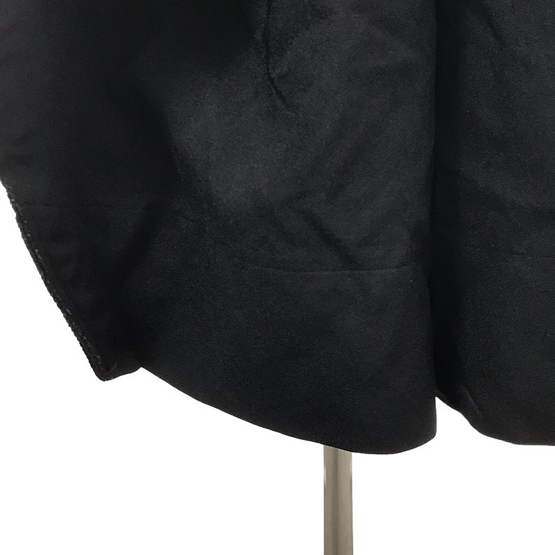 COMME des GARCONS / コムデギャルソン 製品加工 ポリエステル 断ち切り 立体 ワイドイージーパンツ