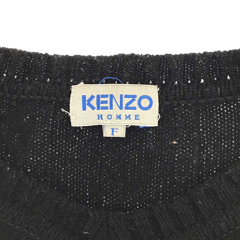 KENZO / ケンゾー ウール リブ クルーネックニット