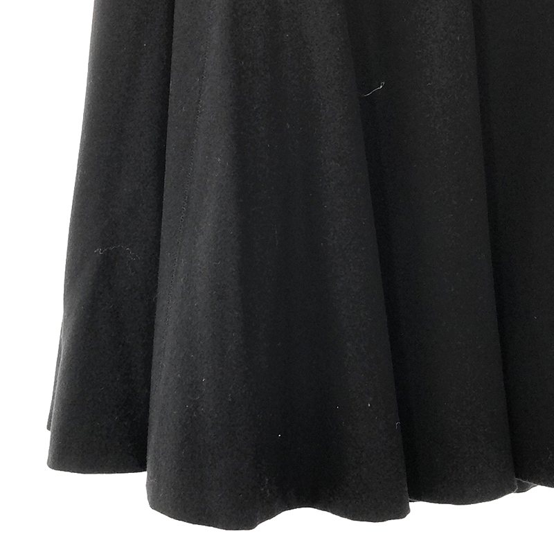 Drawer / ドゥロワー ウール バックジップ スカート / シルク総裏地
