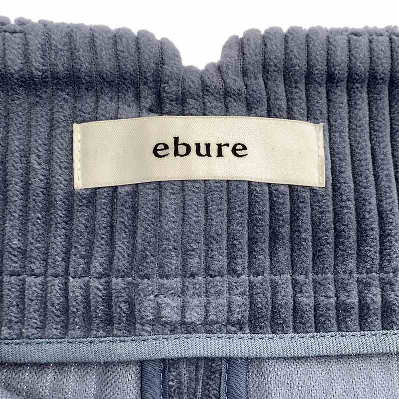 ebure / エブール コーデュロイ サイドジップ バックスリットスカート