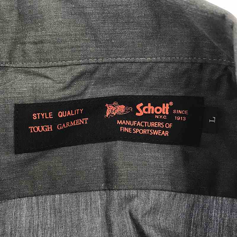 SCHOTT / ショット コットン オープンカラーシャツ