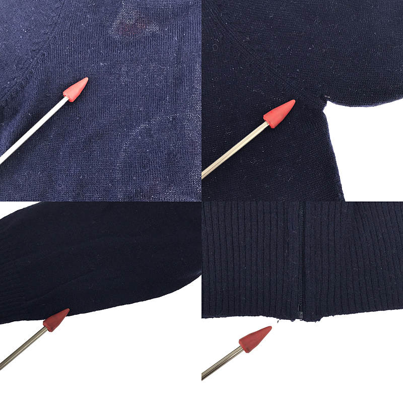 HYSTERIC GLAMOUR / ヒステリックグラマー バックデザイン ジップ ニットパーカ