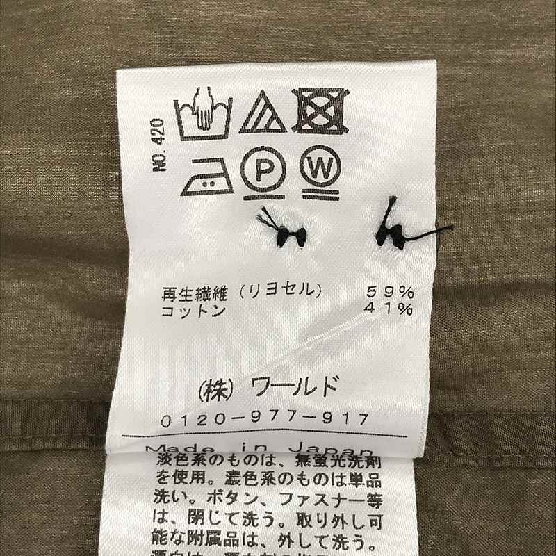 DRESSTERIOR / ドレステリア コットンリネン ロングシャツ ワンピース