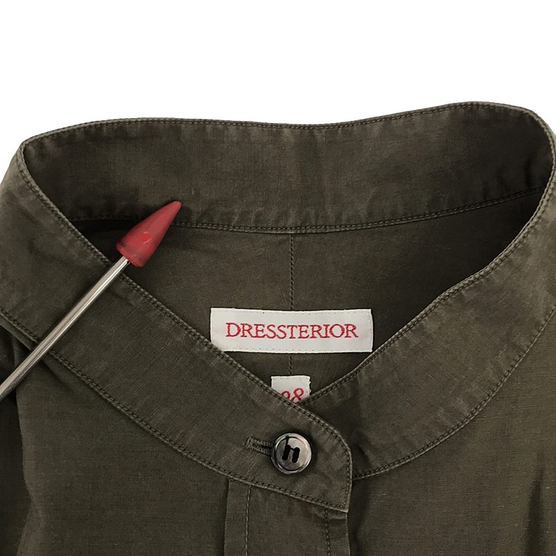 DRESSTERIOR / ドレステリア コットンリネン ロングシャツ ワンピース
