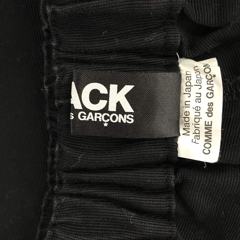 BLACK COMME des GARCONS / ブラックコムデギャルソン サイドライン ワイドサルエル イージーパンツ