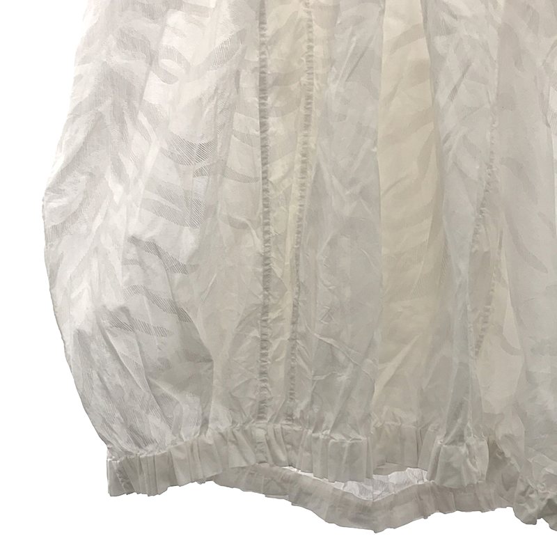 JIL SANDER / ジルサンダー ゼブラ柄 パフスリーブ ギャザー 半袖ブラウス