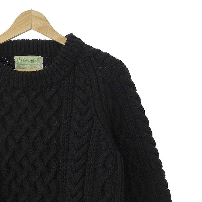 INVERALLAN / インバーアラン 1A  ケーブル アラン クルーネック ニットセーター